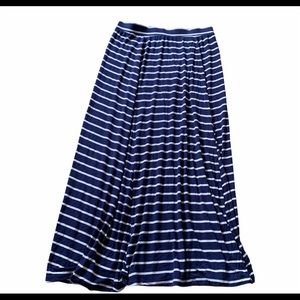Coldwater Creek Medium Stripes Long Skirt